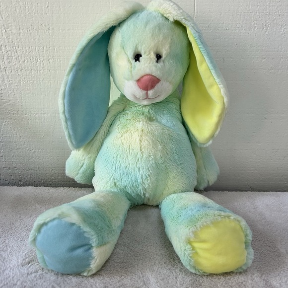 Mary Meyer Other - Mary Meyer Marshmallow Teal Jellybean Tie Dye 20" Bunny Rabbit Floppy Plush NWOT